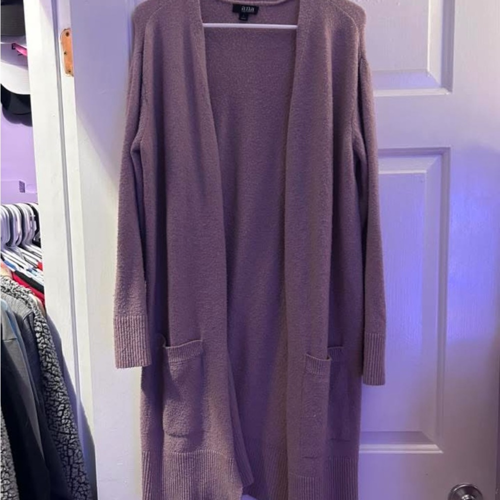 Women's  Mauve Cardigan Sweater